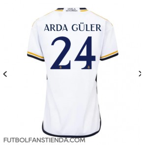 Real Madrid Arda Guler #24 Primera Equipación Mujer 2023-24 Manga Corta